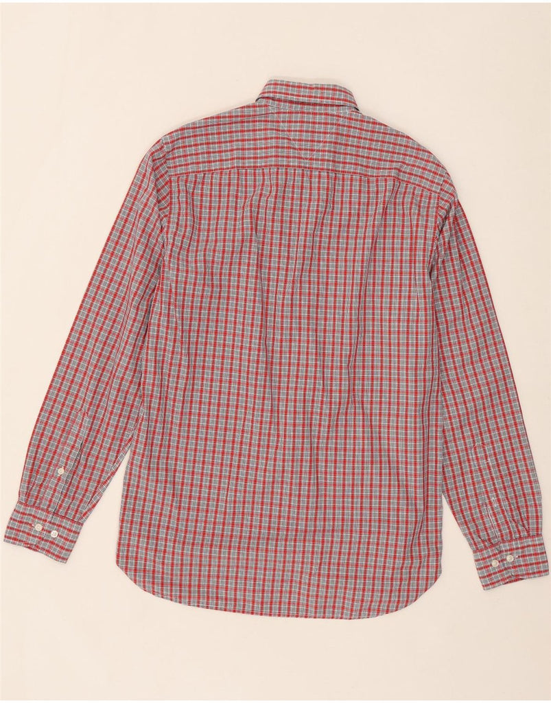 TOMMY HILFIGER Mens Regular Fit Shirt Small Red Check Cotton Vintage Tommy Hilfiger and Second-Hand Tommy Hilfiger from Messina Hembry 
