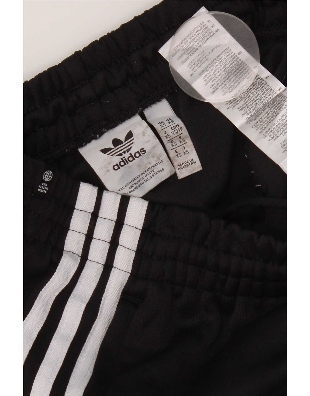 Adidas Mens Tracksuit Trousers Joggers XS Black Polyester