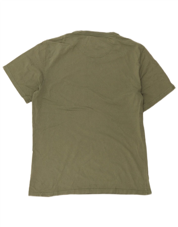Barbour Mens Tailored Fit Graphic T-Shirt Top Medium Khaki
