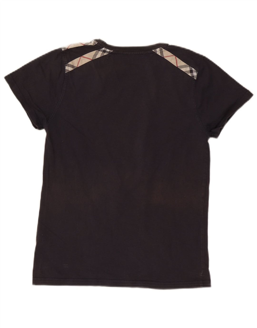 BURBERRY Girls T-Shirt Top 13-14 Years Navy Blue Cotton Vintage Burberry and Second-Hand Burberry from Messina Hembry 