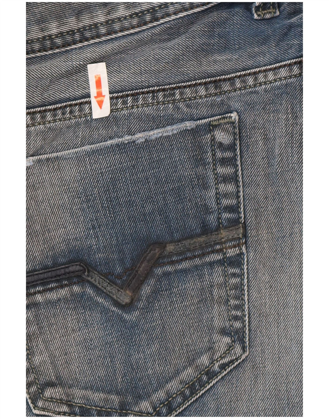 Diesel Mens Straight Jeans W33 L34 Blue Cotton