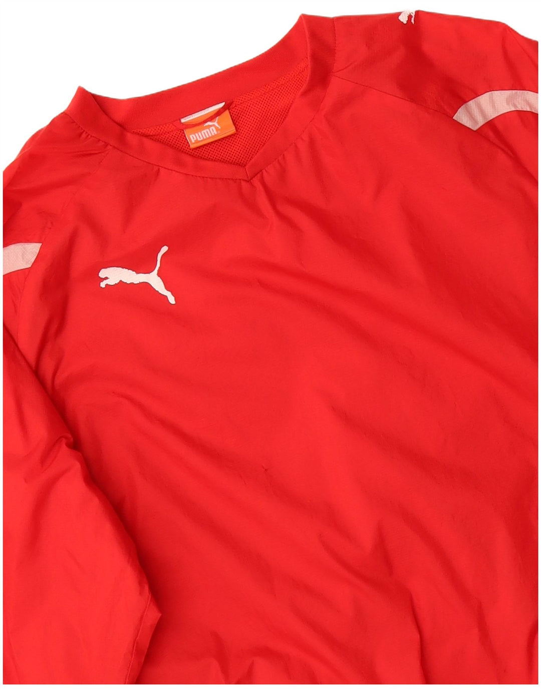 PUMA Mens Top Long Sleeve Medium Red Nylon