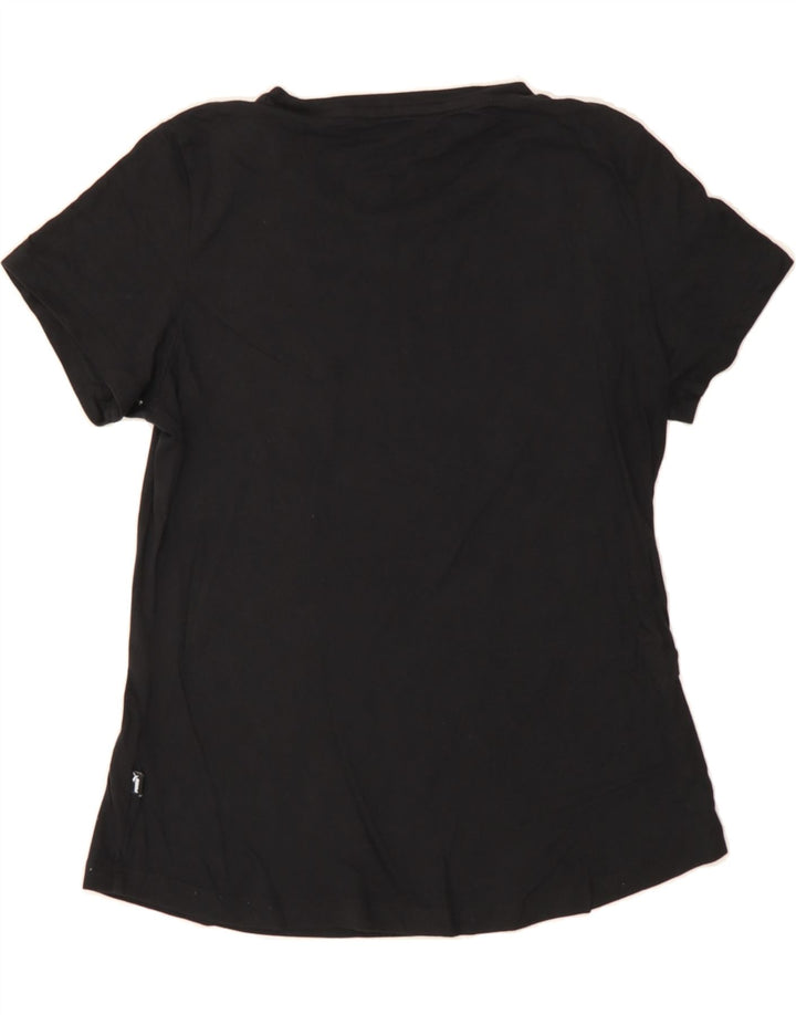 PUMA Womens Graphic T-Shirt Top UK 14 Medium Black Cotton Vintage Puma and Second-Hand Puma from Messina Hembry 