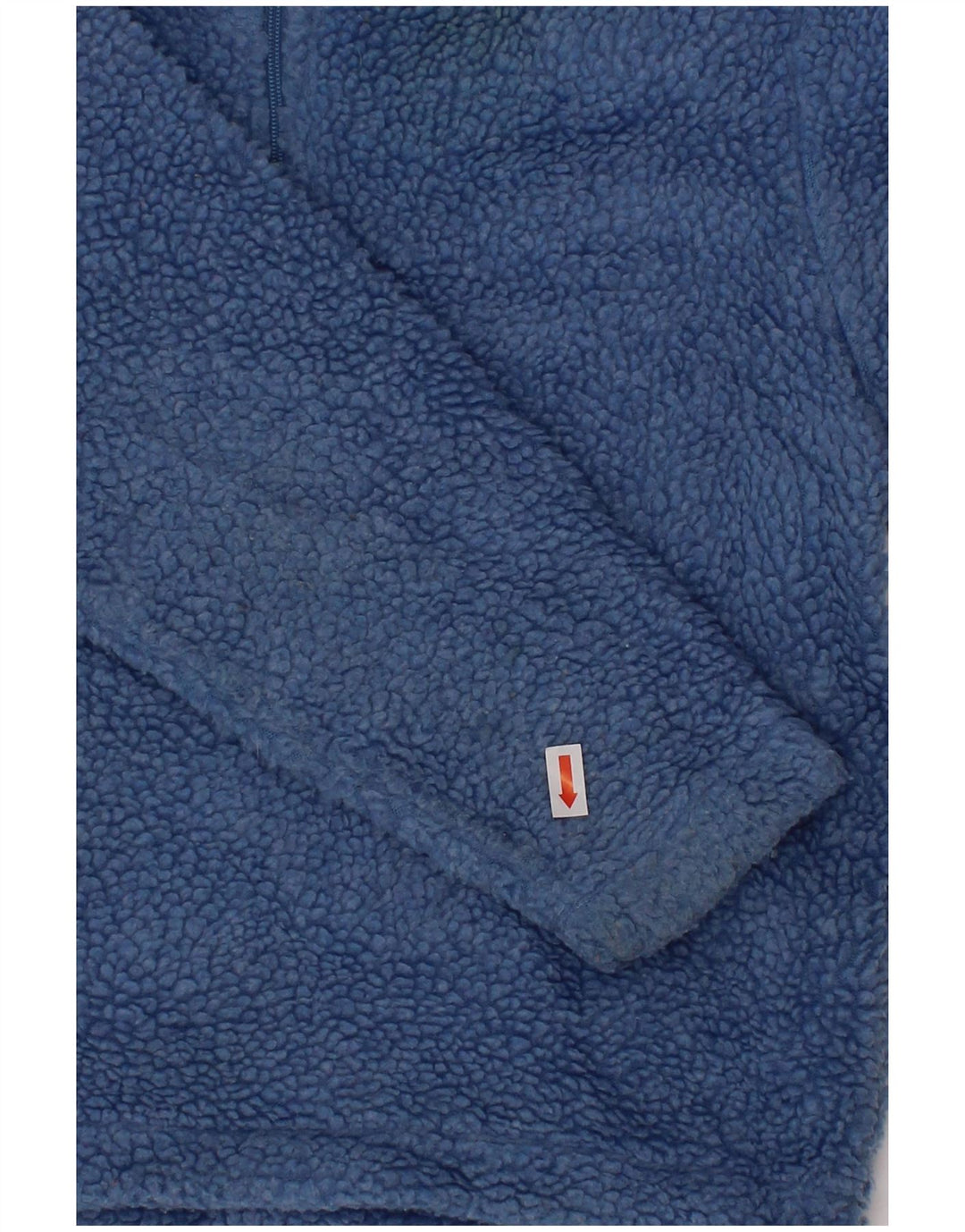 NAPAPIJRI Boys Graphic Zip Neck Fleece Jumper 3-4 Years Blue Polyester