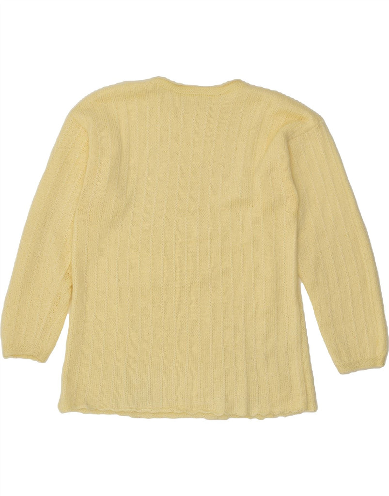 VINTAGE Womens Crew Neck Jumper Sweater UK 18 XL Yellow | Vintage Vintage | Thrift | Second-Hand Vintage | Used Clothing | Messina Hembry 