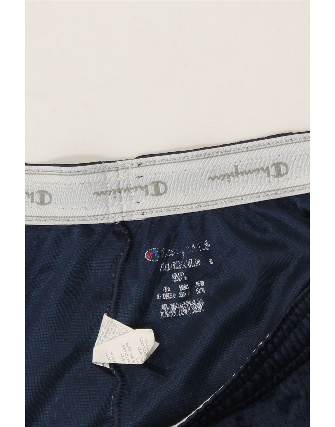 CHAMPION Womens Sport Shorts UK 20 2XL  Navy Blue Polyester Vintage Champion and Second-Hand Champion from Messina Hembry 