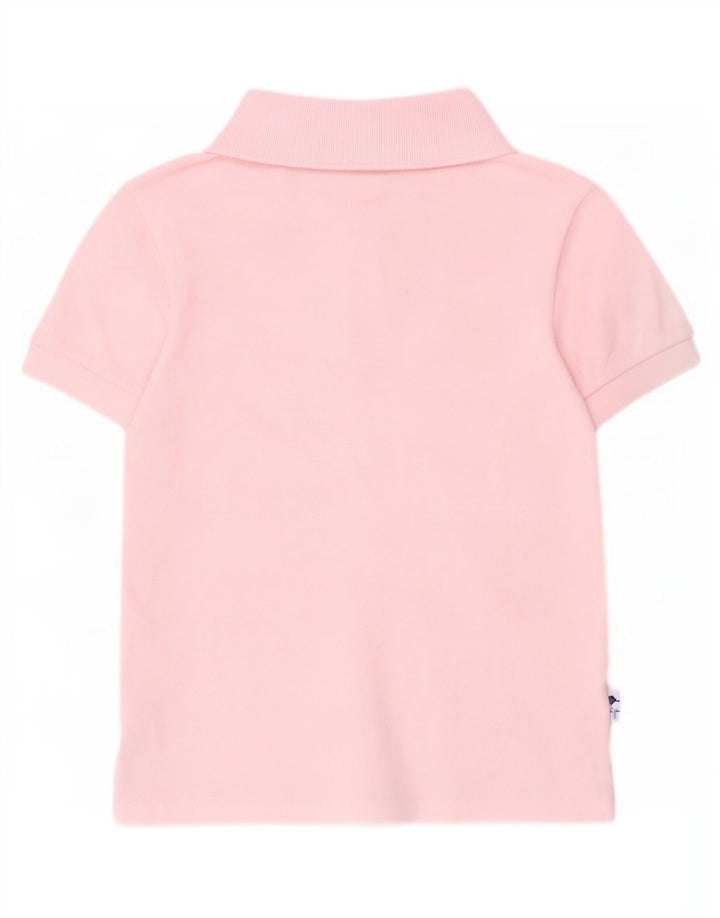 Lacoste Boys Polo Shirt 7-8 Years Pink Cotton