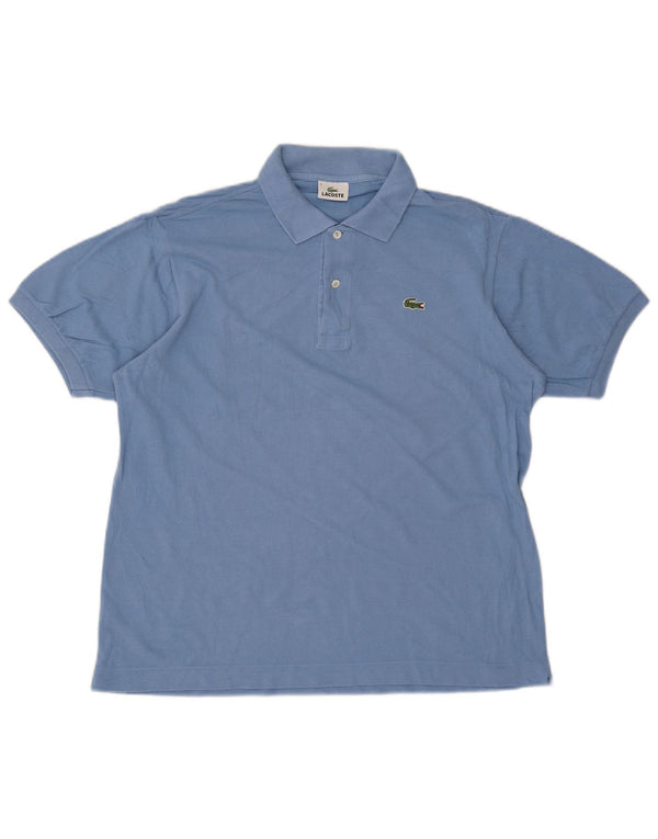 Lacoste Mens Polo Shirt Size 5 Large Blue Cotton