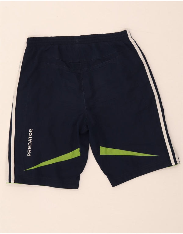 Adidas Mens Predator Sport Shorts Medium  Navy Blue Colourblock Polyester