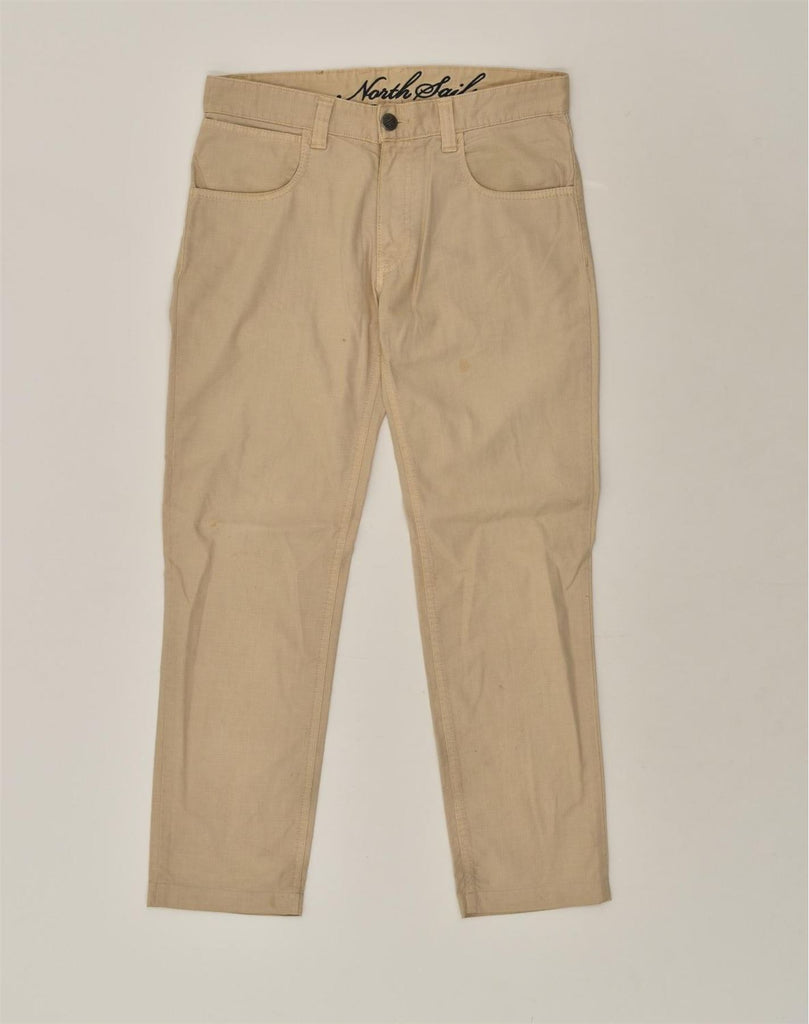 NORTH SAILS Mens Slim Fit Casual Trousers W34 L28 Beige Cotton | Vintage North Sails | Thrift | Second-Hand North Sails | Used Clothing | Messina Hembry 