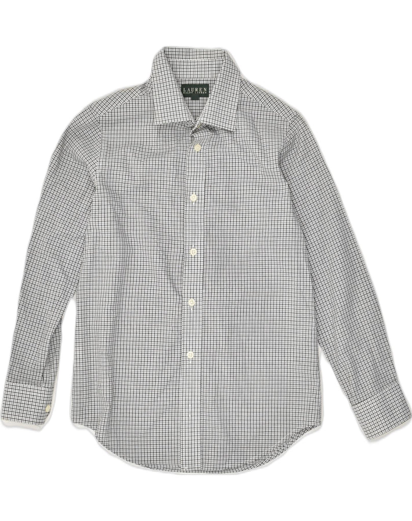 RALPH LAUREN Boys Shirt 10-11 Years Grey Check Cotton | Vintage Ralph Lauren | Thrift | Second-Hand Ralph Lauren | Used Clothing | Messina Hembry 