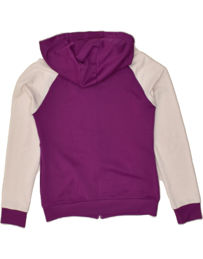 REEBOK Womens Zip Hoodie Sweater UK 8-10 Small Purple Colourblock | Vintage Reebok | Thrift | Second-Hand Reebok | Used Clothing | Messina Hembry 