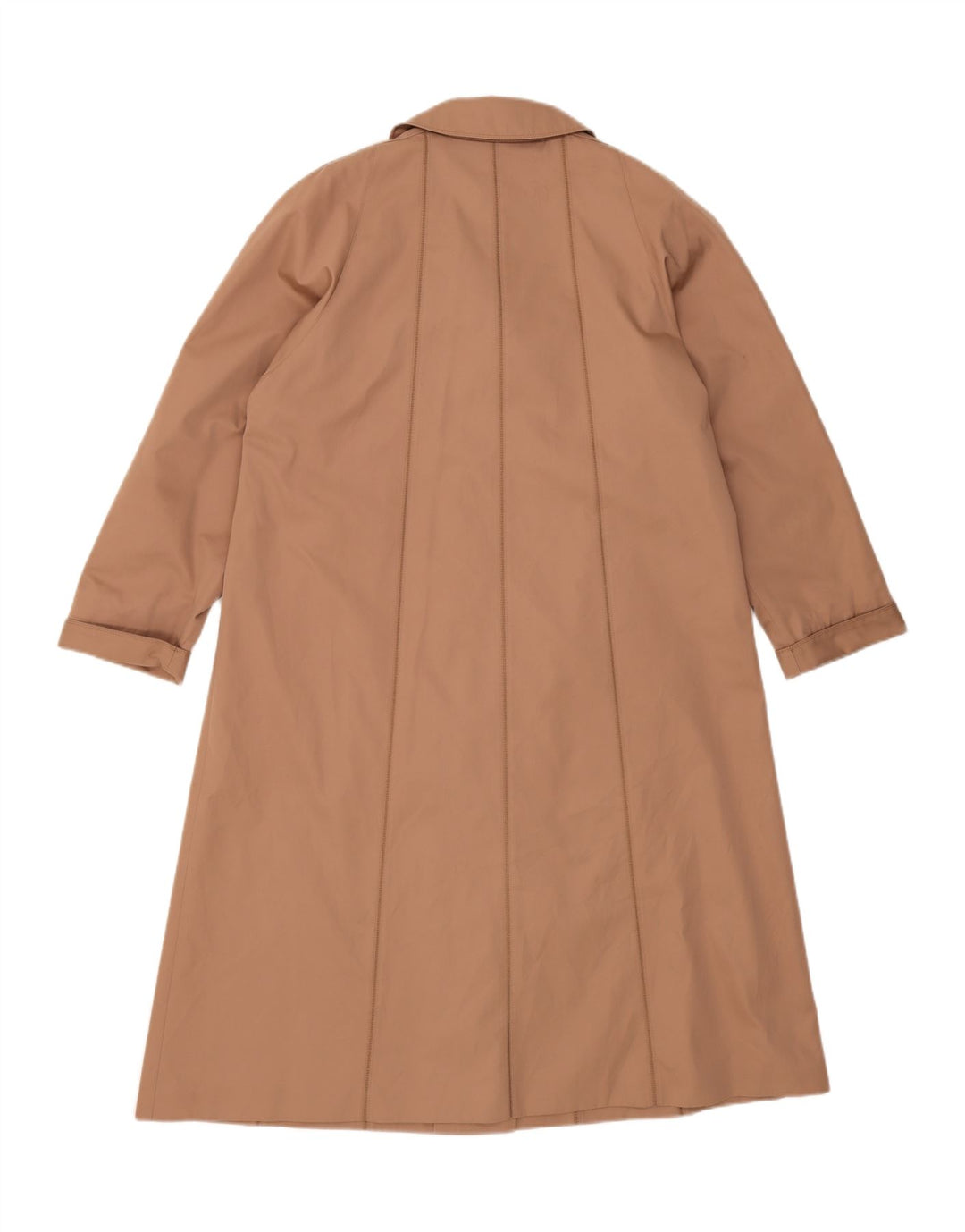 VALMELINE Womens Overcoat UK 12 Medium Beige Polyester Vintage Valmeline and Second-Hand Valmeline from Messina Hembry 
