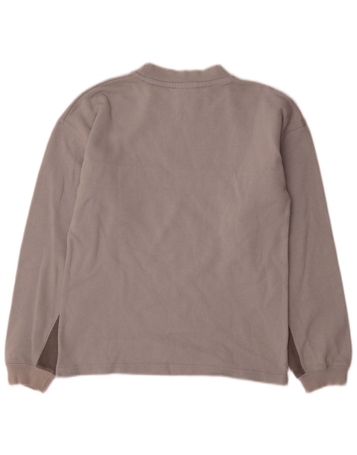 REEBOK Boys Graphic Sweatshirt Jumper 11-12 Years Grey Colourblock