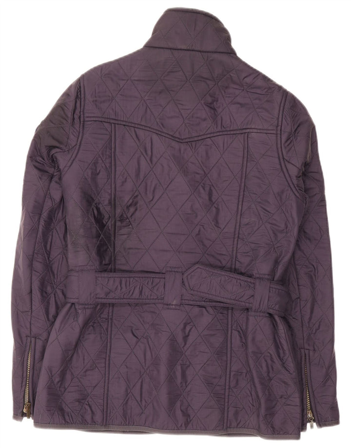 Barbour Womens Quilted Jacket UK 10 Small Purple
