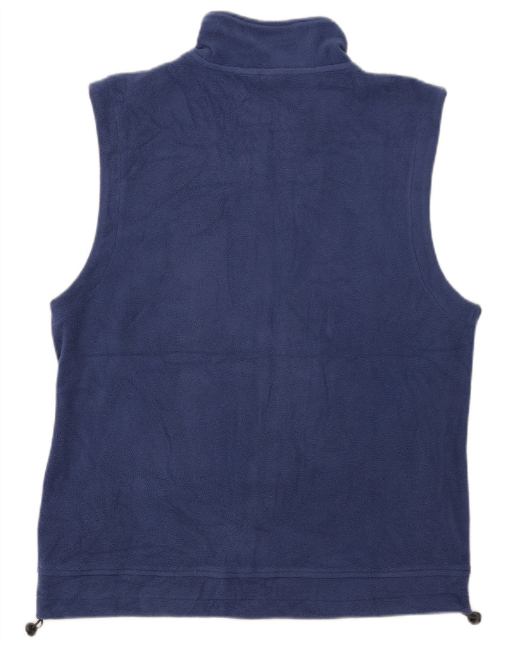 Canada Mens Fleece Gilet UK 42 XL Blue Polyester