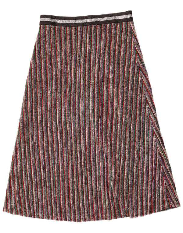 Topshop Womens A-Line Skirt UK 10 Small W30  Multicoloured Striped