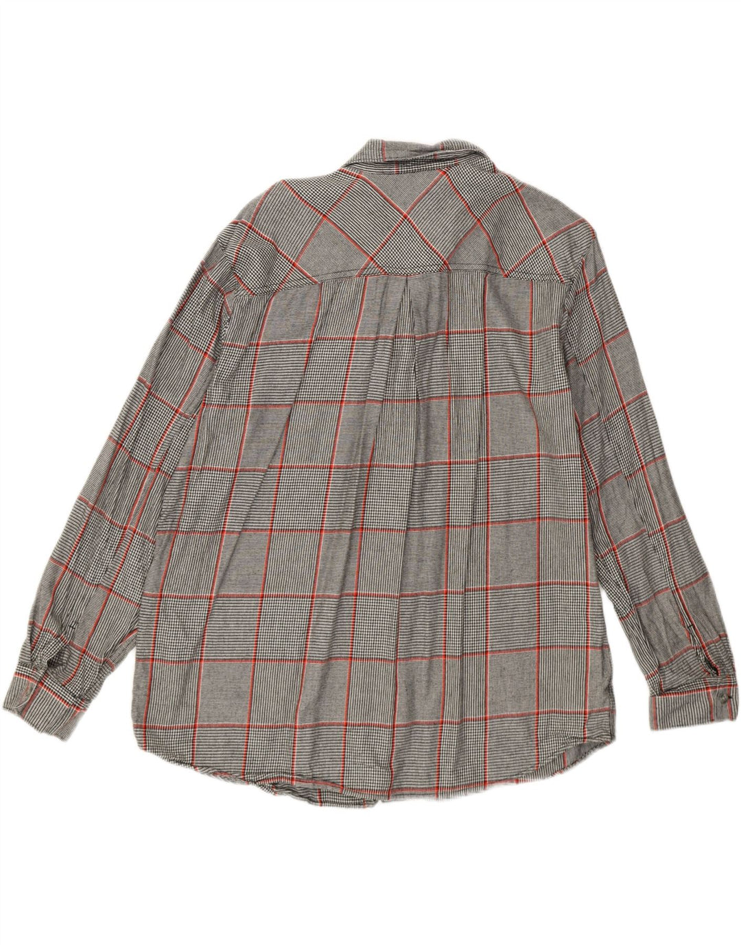 Eddie Bauer Womens Shirt UK 16 Large Grey Check