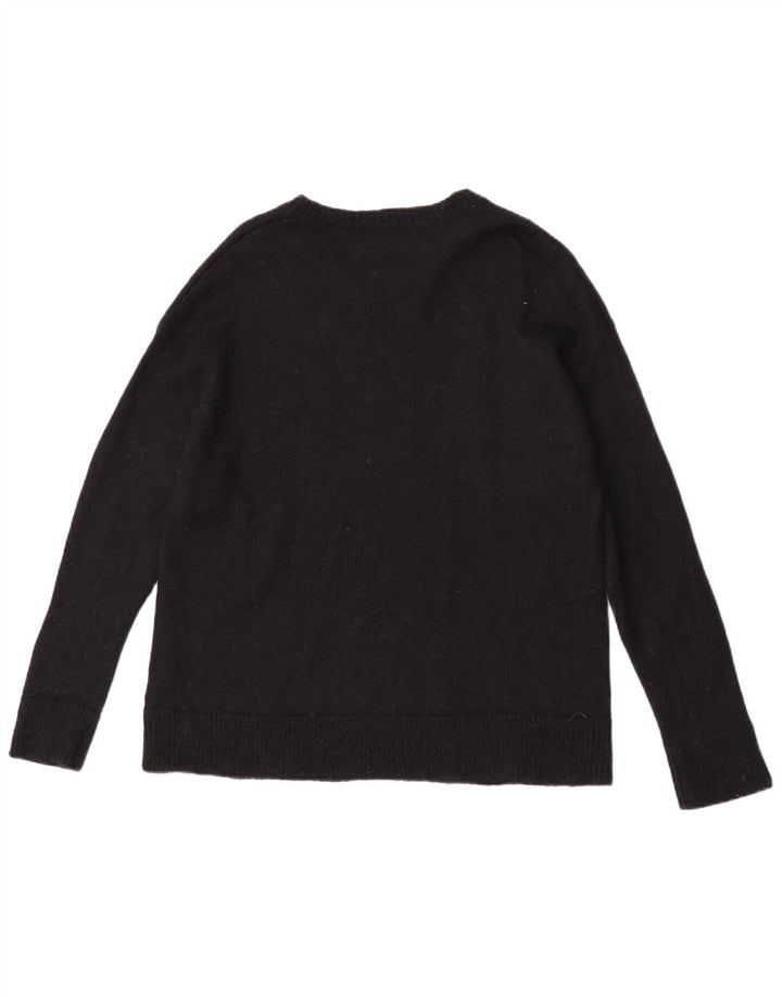Calvin Klein Jeans Mens Graphic Boat Neck Jumper Sweater Medium Black