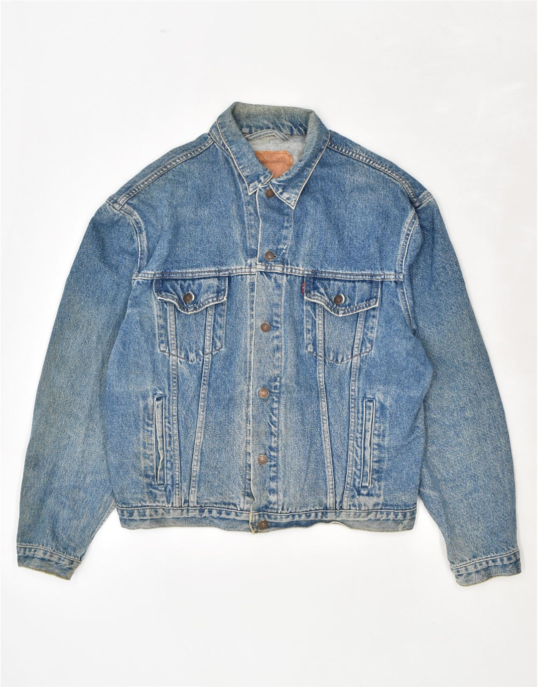 LEVI'S Mens Denim Jacket UK 42 XL Blue Cotton