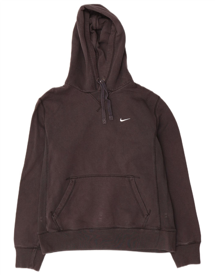 Nike Mens Hoodie Jumper Large Black Cotton