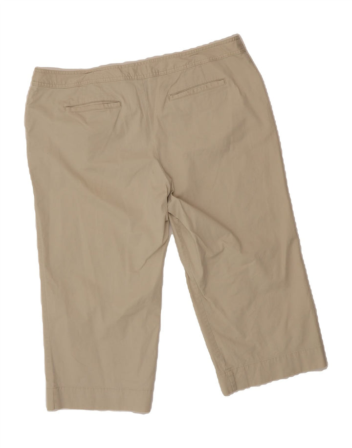MOSSIMO Womens Straight Capri Trousers US 16 2XL W40 L21 Beige Cotton Vintage Mossimo and Second-Hand Mossimo from Messina Hembry 