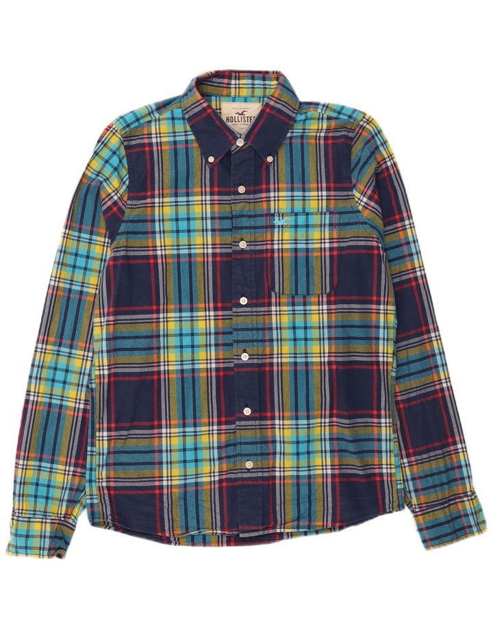 HOLLISTER Mens Shirt Large Multicoloured Check Cotton