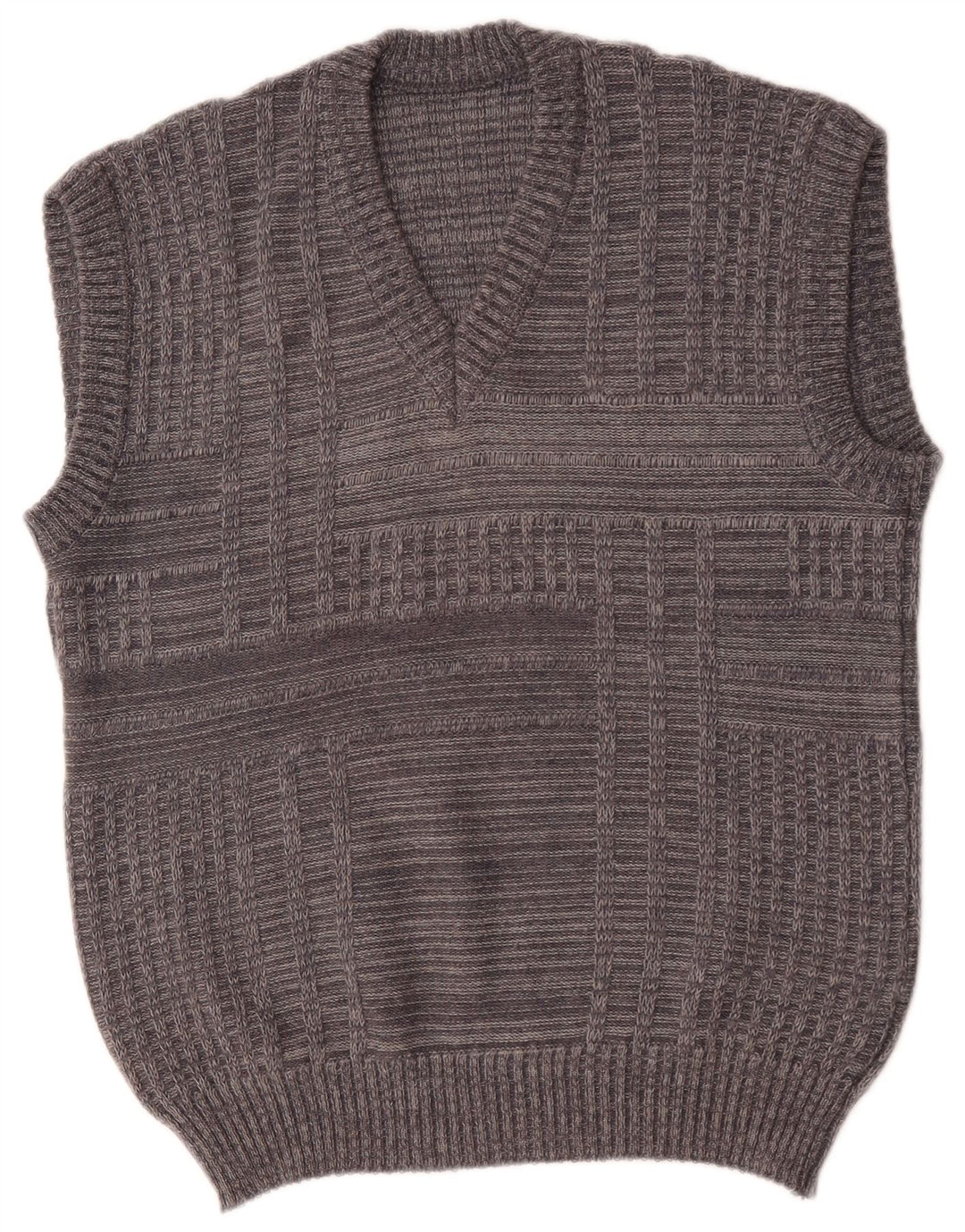 Vintage Mens Vest Tank Top Large Grey