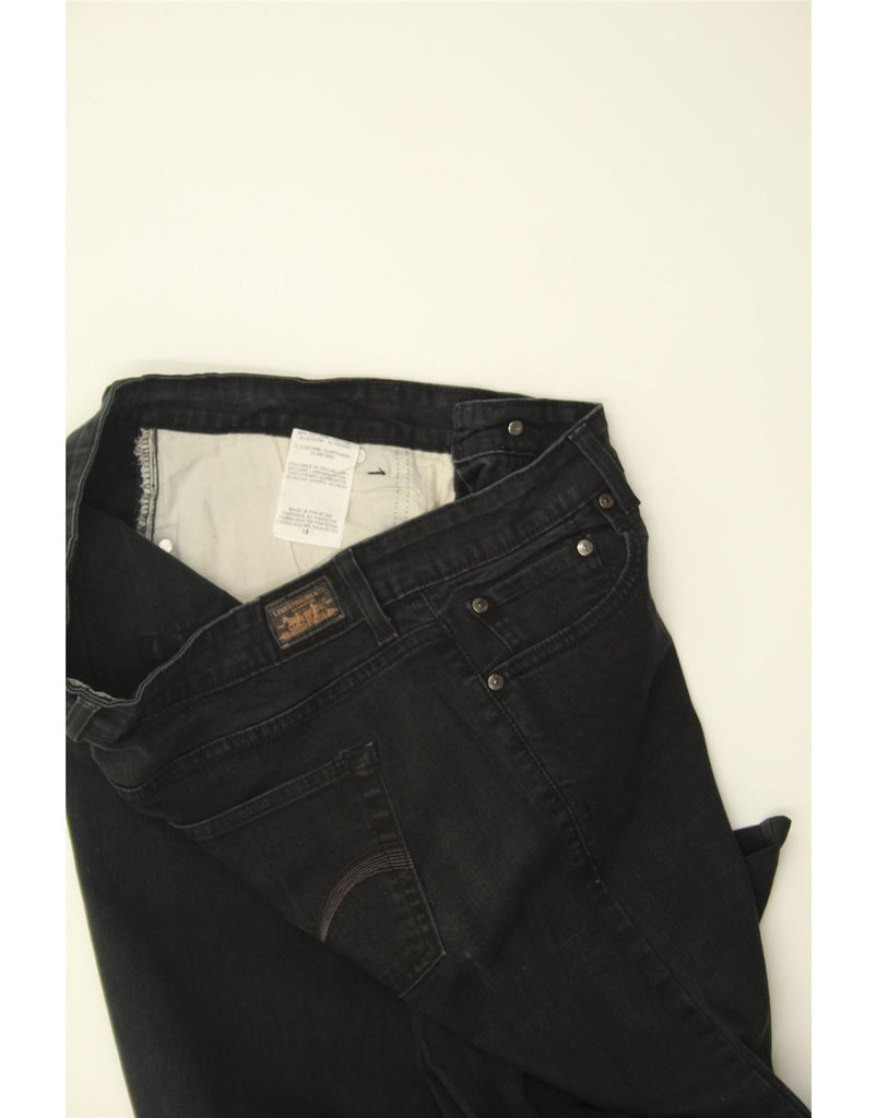 LEVI'S Womens High Waist Straight Jeans US 18 2XL W34 L27 Black Cotton Vintage Levi's and Second-Hand Levi's from Messina Hembry 
