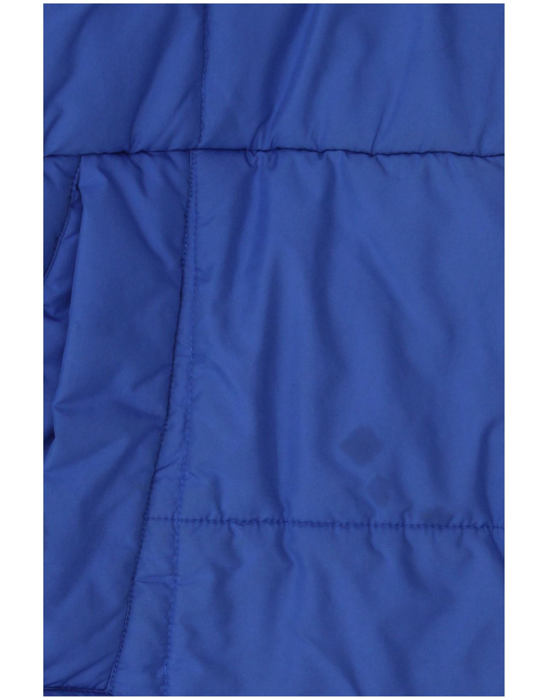 Adidas Boys Hooded Padded Jacket 15-16 Years Blue Colourblock Polyester