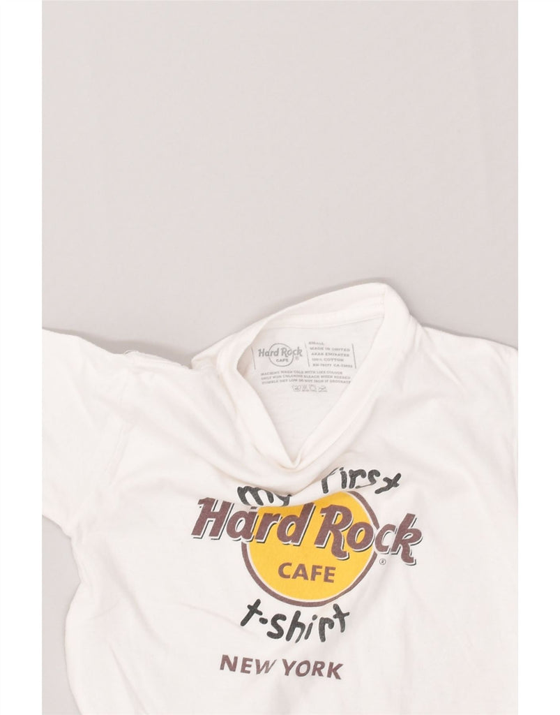 HARD ROCK CAFE Boys Graphic T-Shirt Top 9-10 Years Small  White Cotton | Vintage Hard Rock Cafe | Thrift | Second-Hand Hard Rock Cafe | Used Clothing | Messina Hembry 