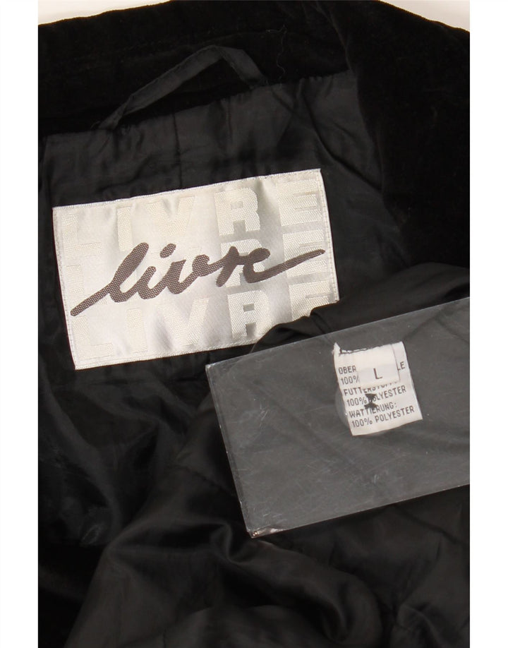 Livre Womens Military Double Breasted Blazer Jacket UK 16 Large Black