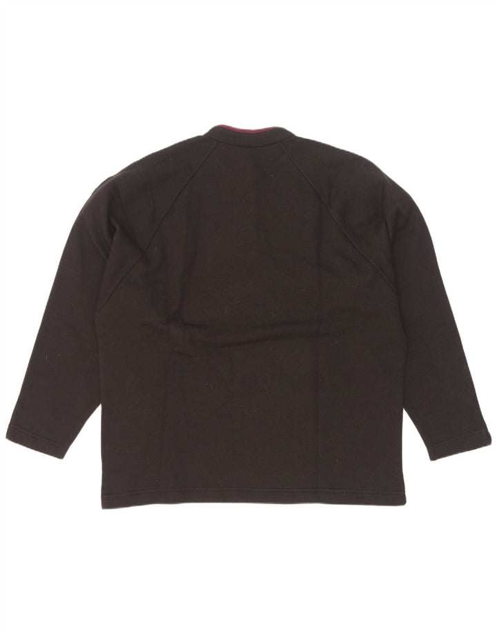 Campagnolo Womens Oversized Graphic Sweatshirt Jumper UK 16 Large Black
