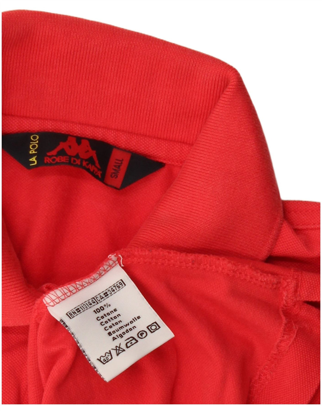 Kappa Womens Polo Shirt UK 10 Small Red Cotton