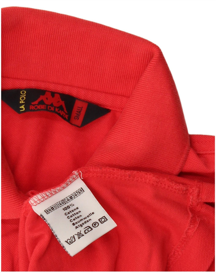 Kappa Womens Polo Shirt UK 10 Small Red Cotton