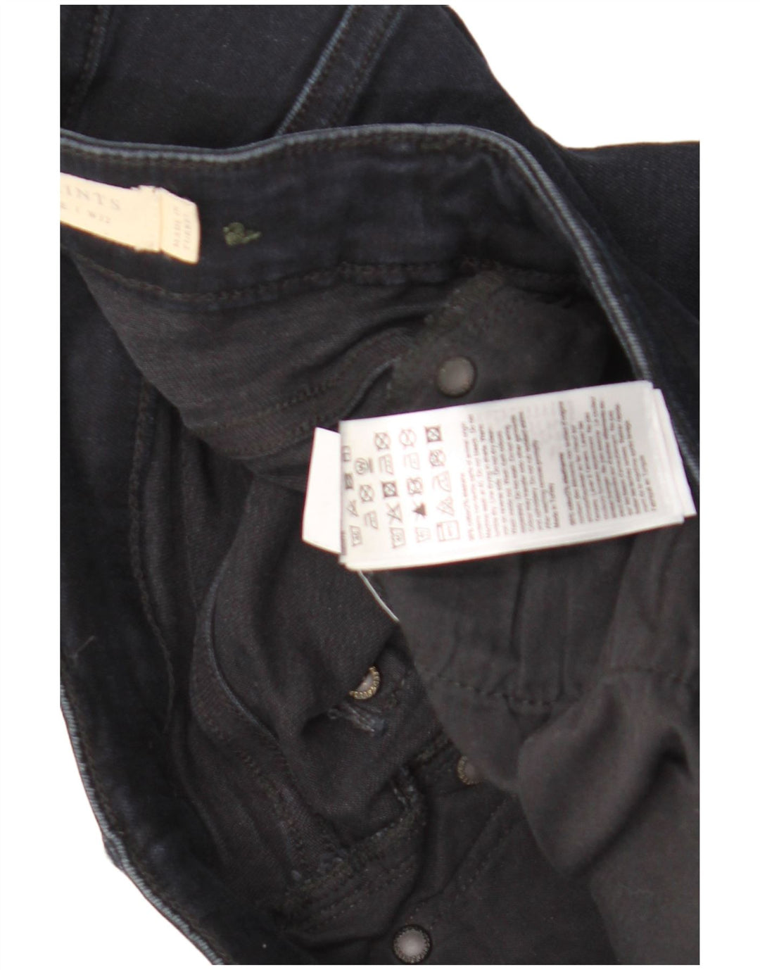 All Saints Mens Cigarette Slim Jeans W32 L32 Navy Blue Cotton