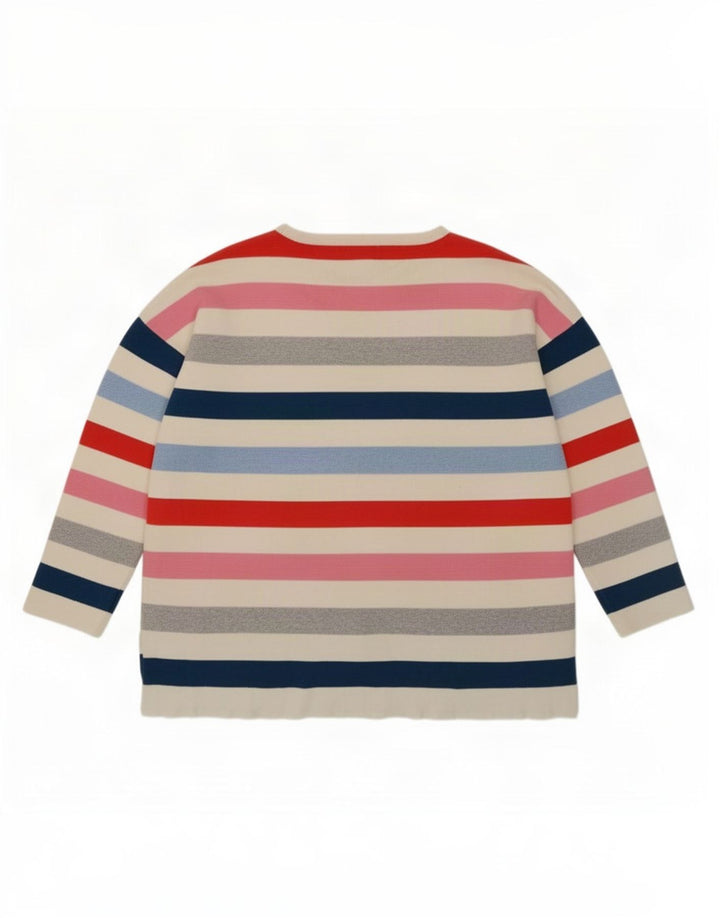 Joules Womens Blouse Top UK 14 Large Multicoloured Striped
