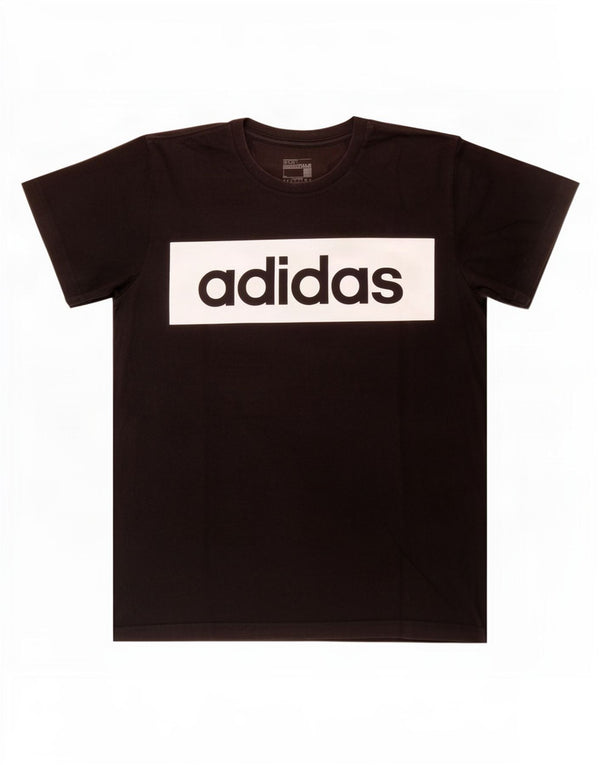 Adidas Mens Graphic T-Shirt Top Large Black Cotton