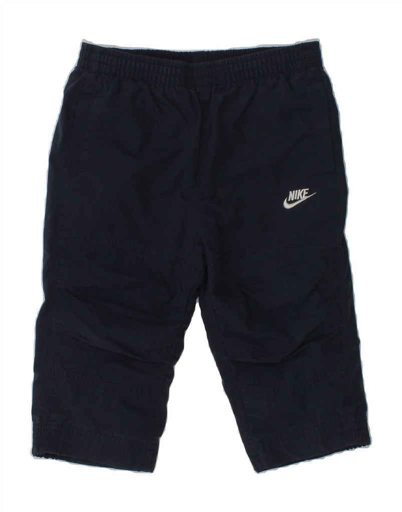 NIKE Baby Boys Joggers Casual Trousers 9-12 Months W20 L9 Navy Blue | Vintage Nike | Thrift | Second-Hand Nike | Used Clothing | Messina Hembry 