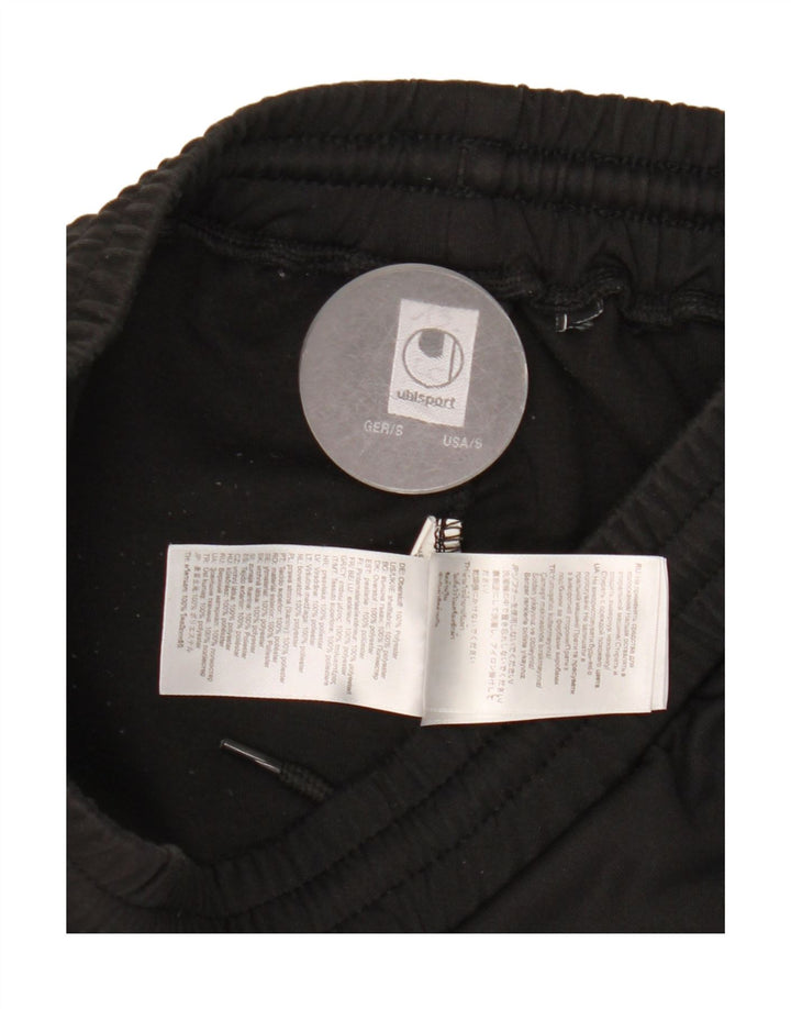 Uhlsport Mens Graphic Tracksuit Trousers Small  Black Polyester