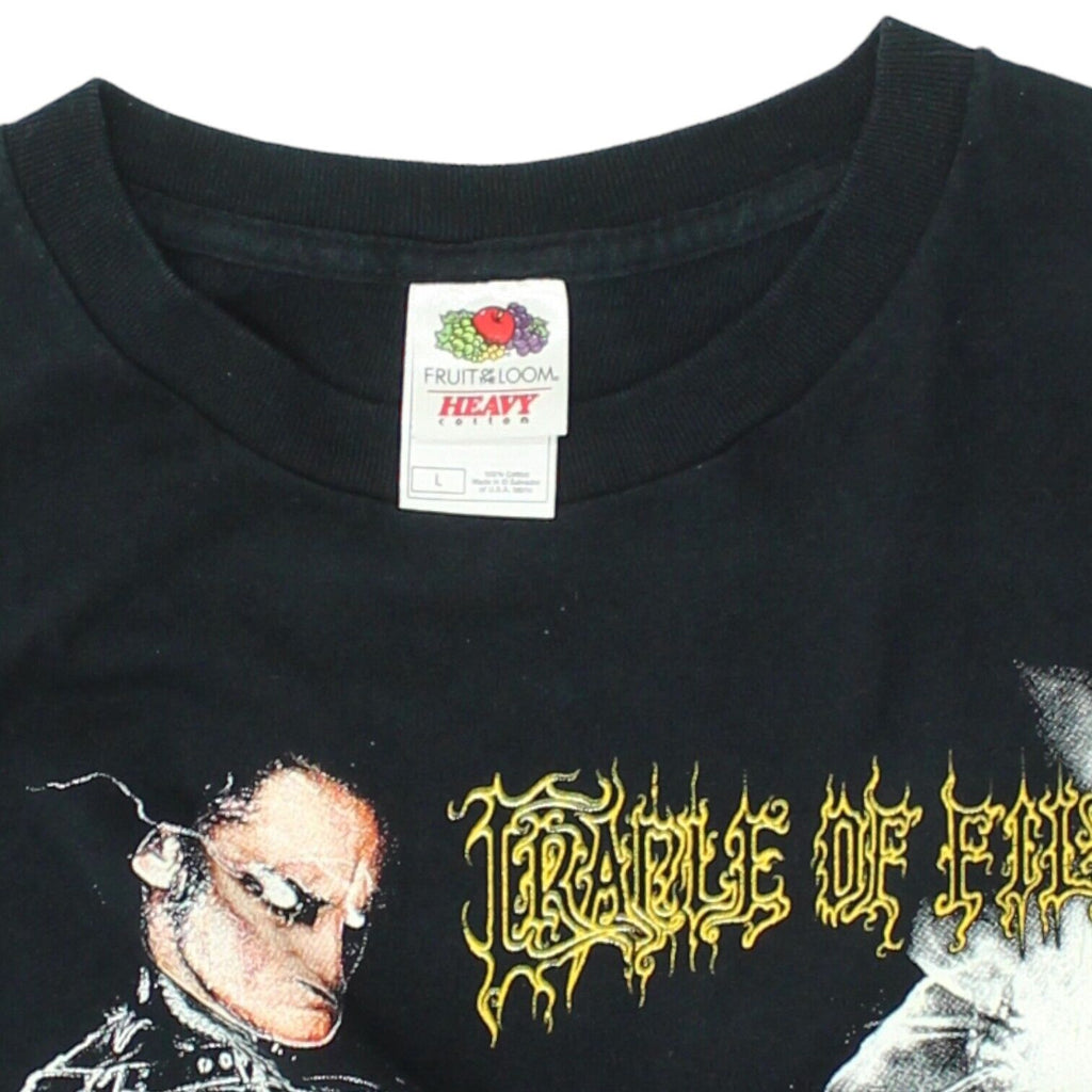 Cradle of Filth Mens Black Tshirt | Vintage Metal Music Band Tee VTG | Vintage Messina Hembry | Thrift | Second-Hand Messina Hembry | Used Clothing | Messina Hembry 