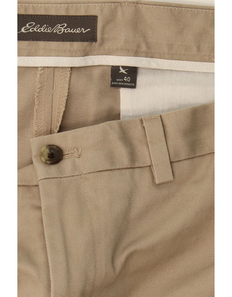 EDDIE BAUER Mens Straight Chino Trousers W40 L33 Beige Cotton Vintage Eddie Bauer and Second-Hand Eddie Bauer from Messina Hembry 