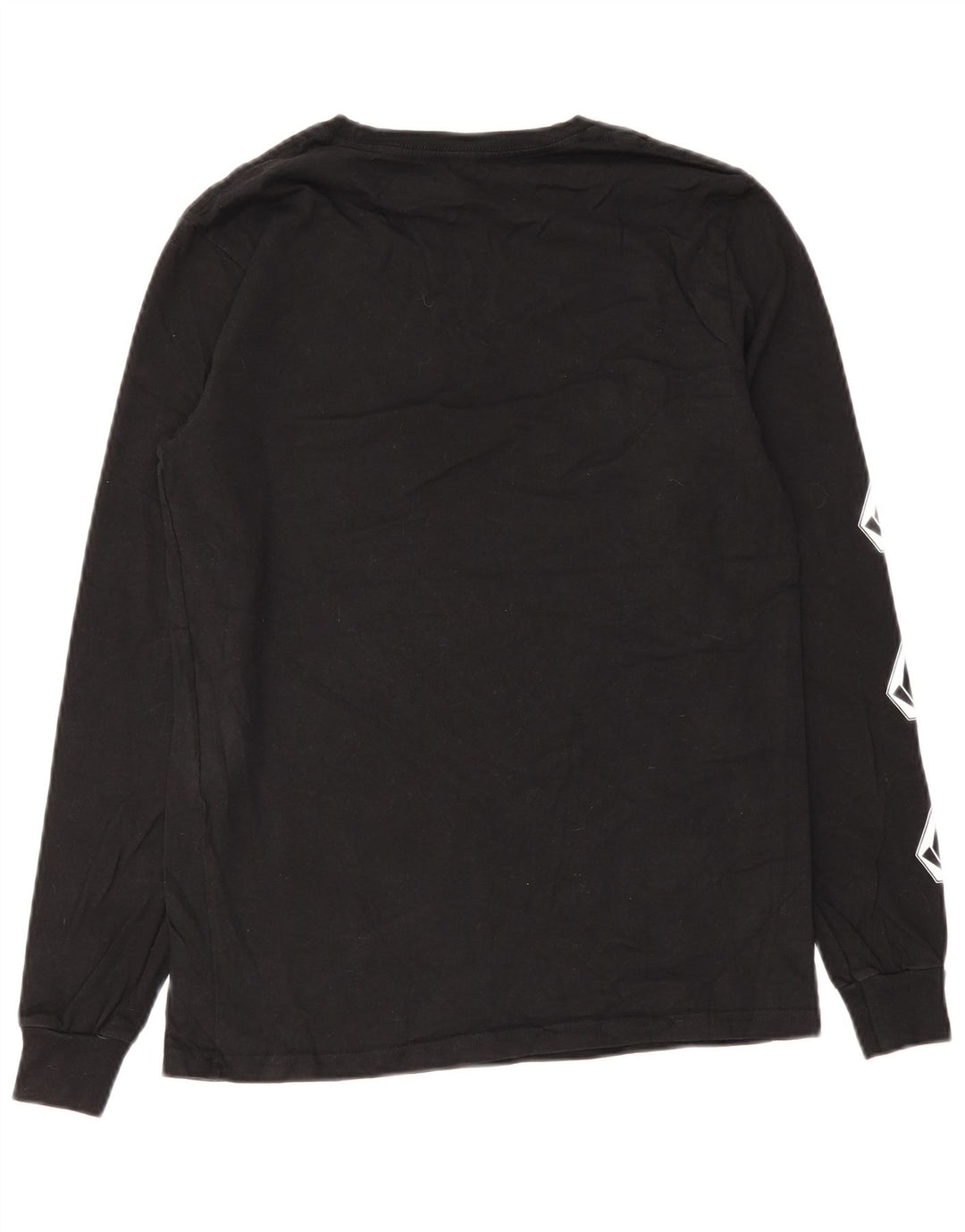 Volcom Mens Graphic Top Long Sleeve Small Black Cotton