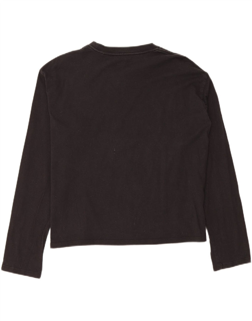 LEVI'S Womens Oversized Top Long Sleeve UK 10 Small Black Vintage Levi's and Second-Hand Levi's from Messina Hembry 