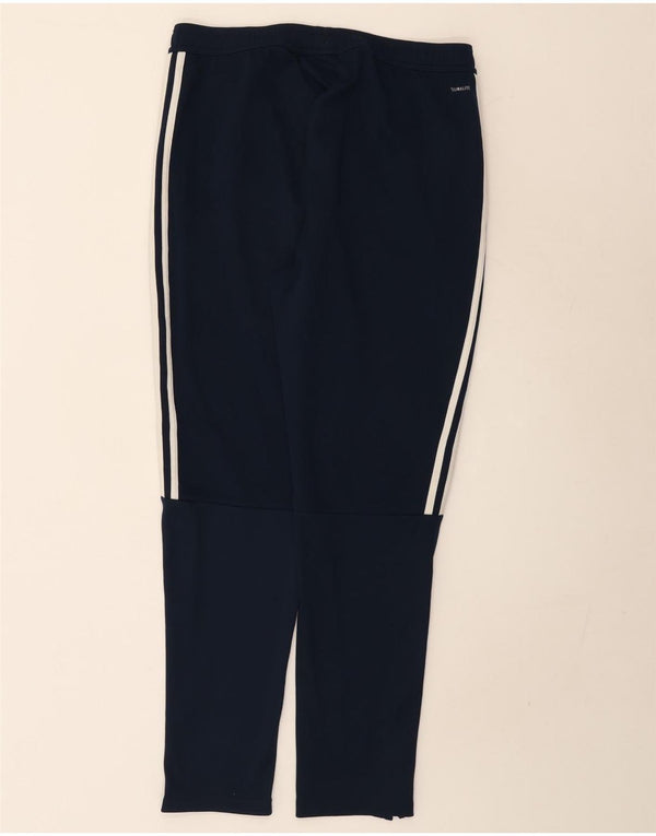 Adidas Mens Climalite Tracksuit Trousers Large  Navy Blue Polyester