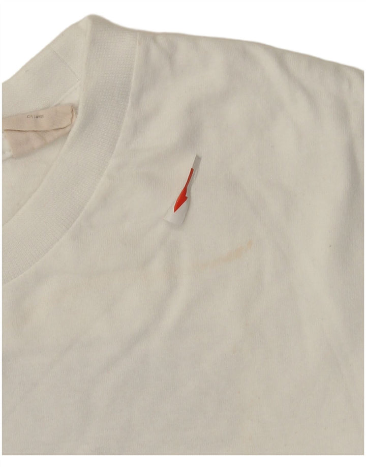 Timberland Mens Graphic T-Shirt Top Large White Cotton
