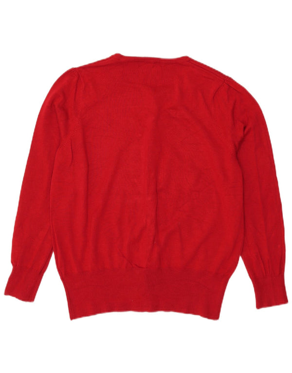 Marks & Spencer Womens Cardigan Sweater UK 18 XL Red Viscose