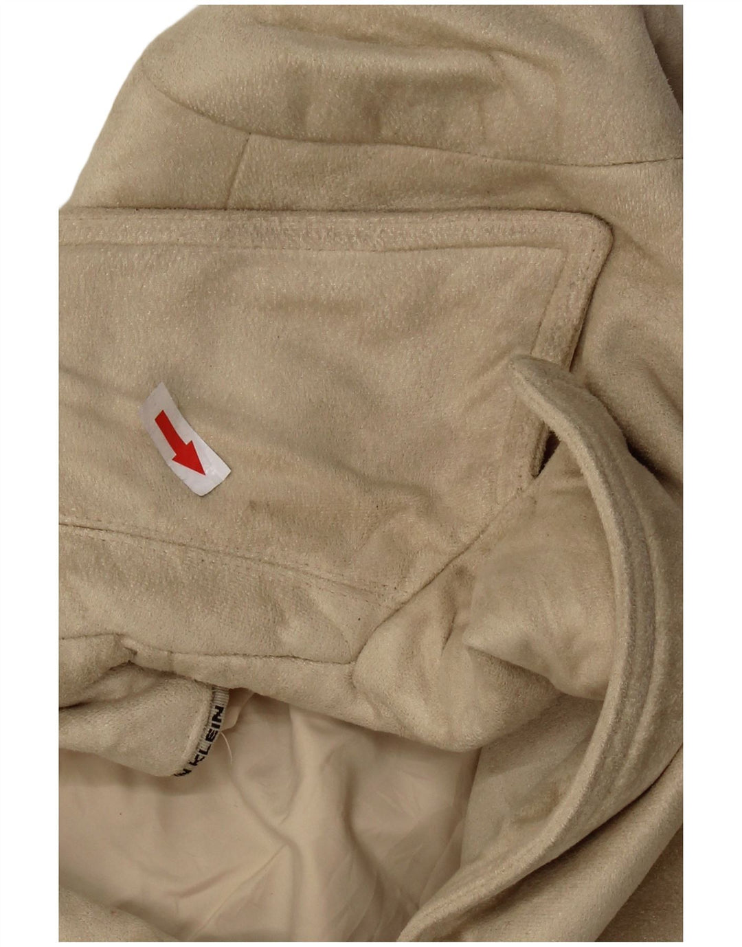 CALVIN KLEIN Womens 3 Button Blazer Jacket UK 16 Large Beige Polyester