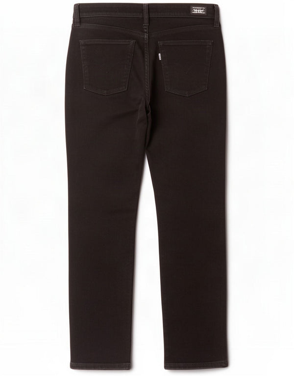 Levi's Womens 552 Straight Jeans UK 6 XS W28 L28 Black Cotton