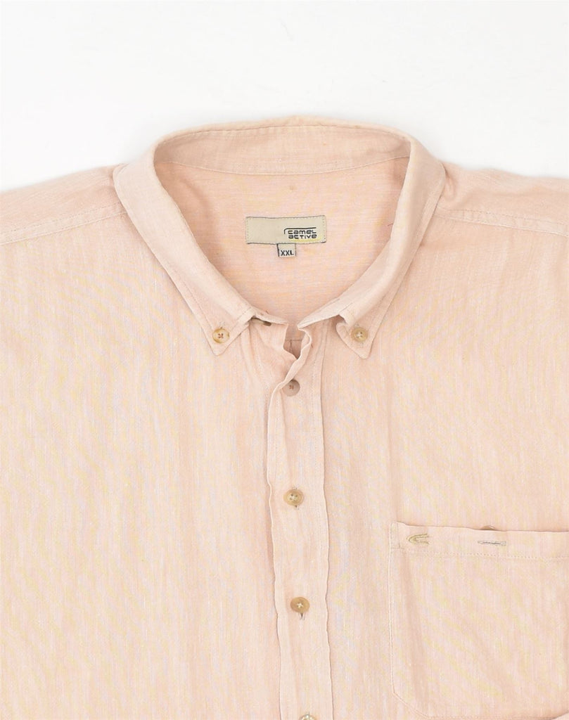 CAMEL ACTIVE Mens Short Sleeve Shirt 2XL Beige | Vintage Camel Active | Thrift | Second-Hand Camel Active | Used Clothing | Messina Hembry 